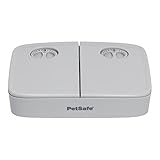 PetSafe Futterautomat für 2 Mahlzeiten, eingebauter Timer, BPA-freier Futternapf, geeignet für Trockenfutter, Grau, 1 Stück (1 Packung mit 1)