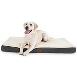 Bedsure orthopädisches Hundebett Grosse Hunde - 112x81x8 Hundekissen flauschig Hundematte waschbar Hundematratze in grau für große Hunde