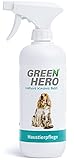 Green Hero Haustierpflege Pflegt die Haut bei Juckreiz Grasmilben Milben Pilz Räude Reizungen Läusen und unterstützt den Regenerationsprozess für Hund und Katze 500ml
