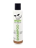 ROQSY Natur-Hundeshampoo 200ml, Vegan, Bio, Naturprodukt für Welpen, Sensible Haut, Allergiker, alle Rassen und Fellfarben, auch weißes Fell
