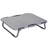 Pawhut Hundeliege Outdoor Hundebett Katzenbett Schlafplatz faltbar grau 59 x 46 x 15cm