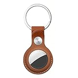 AICase PU-Lederhülle kompatibel mit dem neuen AirTag 2021, AirTag Zubehör mit Schlüsselanhänger/ Taschenanhänger/ Kofferanhänger/ Gepäckanhänger/ Hundehalsband Anhänger