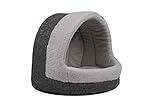 TrendPet LunaHome Kuschelhöhle für Hunde und Katzen und grau und beige (Grau)