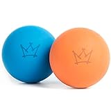 Rudelkönig Hundeball aus Naturkautschuk - Blauer Ball mit 6,5cm Ø - Nahezu unzerstörbares Hundespielzeug inklusive praktischer Aufbewahrungstasche