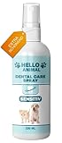 HelloAnimal DENTAL Spray EXTRA SENSITIV für Hunde und Katzen – Dentalspray mit milder Formel für Mundgeruch - Zahnsteinentferner auch für Zwischenräume - Zahnreinigung und Zahnpflege