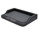 Hundebett Hundekorb Hundesofa Orthopädisch für Haustier Grosse Hunde Waschbar - Medico Lux XXL - Schwarz/Grau