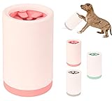 DMFSHI Haustier Pfotenreiniger, Hundepfoten Reiniger, Weiche Silikon Haustierfußwaschmaschine Zum Reinigen Von Hundekatzenpfoten, Tragbare Haustierfußreinigung(14,9 cm x 9,6 cm)