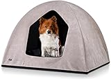 Knuffelwuff Hundehöhle Hundezelt Yucatan passend für Hundebetten, Hundematten, Hundekörbchen, Hundekissen M-L 100 x 70 x 70cm Beige