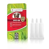 bogaprotect SPOT ON Hund - Floh und Zeckenschutz für Hunde - 10-20 kg - Zeckenmittel für Hunde - Natürlicher Zeckenschutz für Hunde - UBO0352 - Vorrat für 12 Wochen