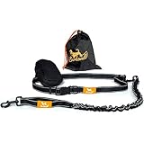 Joggingleine Hunde - Handfreie Hundeleine für Laufen und Wandern – Bauchgurt Hundeleine - Elastische Bungee-Leine bis zu einem Gewicht von 60kg