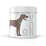 Hundepflege24 Hunde Ohren-Reinigungspads - 100 Stück - Natürlicher Ohrenreiniger Hund & Katze - Pflegende Aloe Vera, Lanolin & Vitamin E - Effektive & komfortable Ohrenpflege & Ohrenreinigung