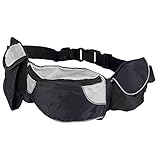 Trixie 3237 Dog Activity Hüfttasche Baggy Belt, Gurt: 62–125 cm, schwarz/grau