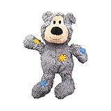 KONG – Wild Knots Bear – Innere Geknotete Seile und Minimale Füllung für Weniger Unordnung (Farbvar.) – Für Kleine/Mittelgroße Hunde