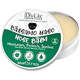 Natürlich und Parfümfrei Nasenbalsam Hund Dulàc mit Sheabutter, Vitamin E, Bienenwachs, Creme für Trockene Rissige Nase Beim Hund Feuchtigkeitsspendend, Stärkende Butter für Hund Nase