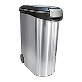 Curver Futter-Container 20kg I 54L Metal, schwarz/Silber, 49,3 x 27,8 x 60,5 cm