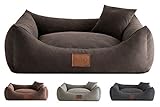 Leo4dog. Sofa Sun. 6 Größen, 4 Farben. Hundebett, Hundekissen, Hundesofa,Hundekorb. (XXL-130X100, Graphit)