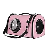 Haustier Tragetasche Raumkapsel Katzenrucksack Klar Harte Schale Blase Kapsel Vorne abnehmbar Matte verstellbare Träger Hund Katze für Reisen Wandern (Color : E)