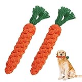 2 Stück Hundespielzeug Welpen, Kauspielzeug für Hunde, Natürlicher Baumwolle Seil Ball, Hunde Bälle zum Zähneputzen von Welpen, Hunde Spielsachen geeignet für Welpen und Andere Haustiere