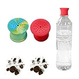 Außendusche für Hunde | Camping-Dusche für Haustiere | Der Flaschenkopfaufsatz verwandelt jede Plastikwasserflasche in eine tragbare Hundedusche | 2 Stück