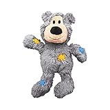 KONG – Wild Knots Bear – Innere Geknotete Seile und Minimale Füllung für Weniger Unordnung (Farbvar.) – Für Mittelgroße/Große Hunde