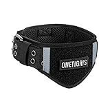 OneTigris Verstellbare Hundehalsband Weiches Hundehalsband für Hunde |MEHRWEG Verpackung (XL, Schwarz)