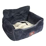 NIBESSER Hunde Autositz kleine Hunde Weicher Waschbarer Rutschfester Hundesitz für Auto mit Abnehmbare HundeKissen Katze Reisen Front Booster Sitze