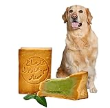Carenesse natürliche Hundeseife mit Olivenöl 1x180g I vegane Fellseife für Tiere I Tiershampoo für jeden Felltyp I Reinigung & Fellpflege für Haustiere I Pferdeseife ohne Chemie & Plastik I Tier-Seife