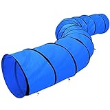 Yaheetech Hundetunnel Spieltunnel Training Tunnel Hundesport Agilitytunnel 546 x 60 cm mit Erdnägel und Tragetasche