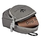 Dog & Dress Kotbeutel für Hunde mit Kotbeutelspender, Leckerli Beutel, 120 St, Maisstärke, Kotbeutel biologisch abbaubar, große Kacktüten für Hunde, Karabiner, Hundezubehör