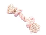 Nobby Rope Toy, Spielseile weiß 390 g; 2 Knoten; 16cm zw. Knoten