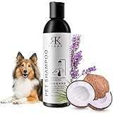 RK RAKAO Luxus Hundeshampoo Sensitiv - Welpenshampoo - Hunde Shampoo Fellpflege - Hundeshampoo Welpen - Hundepflege - Hundeshampoo gegen Geruch - Hundeschammpo - Trockenshampoo Hund - Dog Shampoo
