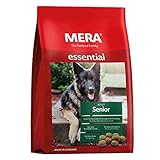 MERA essential Senior, Hundefutter trocken für ältere Hunde aller Rassen, Trockenfutter mit Geflügel Protein, gesundes Futter zur Entlastung der Nieren, ohne Weizen (12,5 kg)