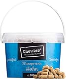 Chewies Trainingshappen Huhn - Monoprotein Snack für Hunde - 300 g - getreidefrei & zuckerfrei - Softe Leckerlies fürs Hundetraining - hypoallergen