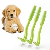 Zeckenhaken Zeckenzange | Verschiedene Haken für alle Zecken-Größen | Schonende Zeckenentfernung in Sekunden | GRATIS E-Book: Coole Tricks für clevere Dogs | Grün (3-Set)