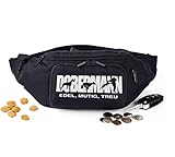 siviwonder Dobermann Dobie Dog Hundesport Hundemotiv Gürteltasche Hund Stickerei Farbe Stickerei weiß