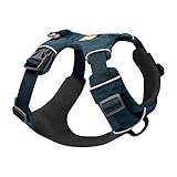Ruffwear Front Range Hundegeschirr mit Brustring, Reflektierendes Gepolstertes Anti-Zieh-Geschirr, Blue Moon, XXS…