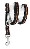 Koch G4432520 Nylon-Leine 3 Meter 4fach verstellbar, gepolstert, L, schwarz