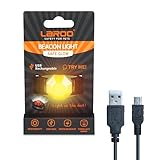 LaRoo Sicherheits LED Blinklicht für Hunde, Katzen, LED Licht Leuchtanhänger Schlüsselanhänger 3 Blinkmodis Sicherheitslicht für Spaziergänge mit dem Hund und Outdoor-Sport Wiederaufladbares Orange