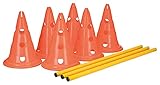 Trixie 32091 Dog Activity Hindernisse, 3 St., ø 23 × 30 cm/78 cm, orange/gelb