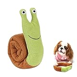 Aoleytech Interaktive Hundespielzeug Schnupftabak Spielzeug Intelligenzspielzeug Hunde für Puzzle und Futtersuche Instinkt Training, Schnecke Plüsch Schnüffel Welpenspielzeug für Hunde