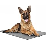 PetSol Hunde Kühlmatte (90x50cm) Haustier Pet Dog Cooling Mat Kühlmatte für Hund & Katzen Haustier Eismatte Selbstkühlende Matte Hunde Kühl Hundedecke Kaltgelpad Haustier Matte für Kisten