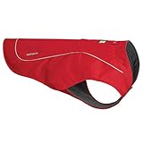 Ruffwear Widerstandsfähige Hunde-Jacke mit Fleece-Innenfutter, Große Hunderassen, Größe: L, Rot (Red Currant), Overcoat, 05203-615L