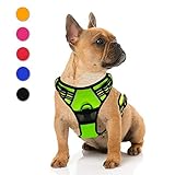 Supet Hundegeschirr Einstellbare Anti Zug Geschirr Reflektierend Atmungsaktiv Geschirr Hunde Leichtes Brustgeschirr aus Nylon Oxford für Große Mittlere und Kleine Hunde