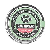 Paw Nectar Pfotenbalsam – heilt, regeneriert & stärkt trockene, rissige & beschädigte Pfoten – 100% organische & natürliche Cremebutter, Wachs, Feuchtigkeitspflege & Hundepfoten Schutz – 2 Oz