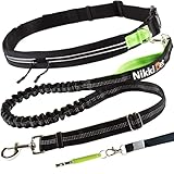 Nikkipet Joggingleine Hunde zum Laufen und Walken, Laufleine für Hunde die groß bis mittelgroß sind, stabile Bauchgurt Hundeleine für freie Hände. Hundeleine mit individueller Länge.