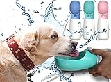 pb+ Premium 550 ML Hundetrinkflasche für unterwegs - Wasserflasche Hund Tragbare Haustier Wasserflasche - BPA Frei & Auslaufsicher (550ml - Türkis)