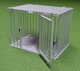 Callieway Faltbare/Klappbare ALU DOGBOX/Hundebox/Transportkäfig klappbar (XXL Special)