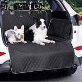 Bedsure Kofferraumschutz Hund mit Seitenschutz - wasserdicht und rutschfest Kofferraum schutzmatte, universal hundedecke Auto Kofferraum, robuste Schutzmatte für Hunde, Schwartz