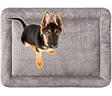 MyBestBuddy Hundekissen Komfort grau 80x60 cm L, allergikerfreundlich (100% Polyester) - 40°C waschbar mit flauschigem Stoffbezug - Hundematte BZW. Hundebett für mittelgroße Hunde, 80 x 60 cm