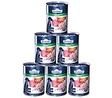 Dehner Premium Hundefutter Adult, Rind und Pute, 6 x 400 g (2400 g)